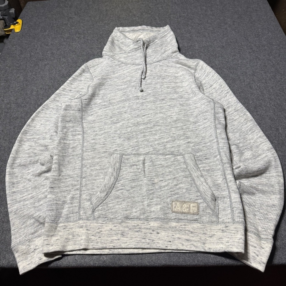 VTG‎ Y2K Abercrombie & Fitch Mens Thermal Cowl Knit Pullover Size S Muscle Surf